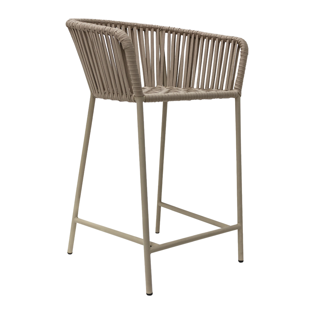 Jalisco banco metal beige cuerda beige // Exterior techado