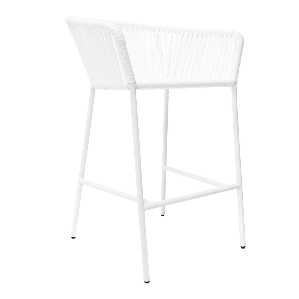 Jalisco banco metal blanco cuerda blanca // Exterior techado