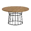 Campeche mesa de comedor cubierta madera160 diam. // Exterior techado