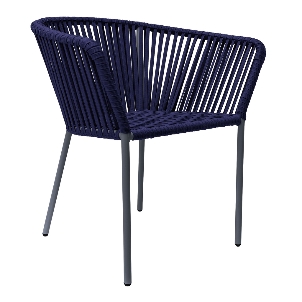 Jalisco silla metal gris cuerda azul marino // Exterior techado