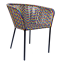 Jalisco silla metal negro cuerda arcoiris // Exterior techado