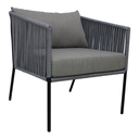 Tequila sillón metal negro tela loneta // Exterior techado