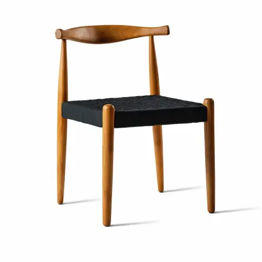 [Sarne-Nylon-NG] Erna silla negra de nylon // Pedido especial min. 20 pzs.