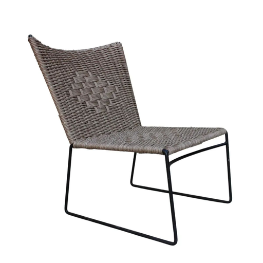 [TLAPA65498] Tlapa sillon metal negro // Exterior techado