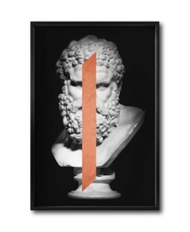 [Escultura 006-MN] Rostro griego cuadro decorativo codigo 006-MN // MP