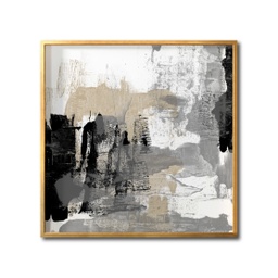[Abstracto  024-GD] Abstracto negro arena cuadro decorativo codigo 024-GD // MP