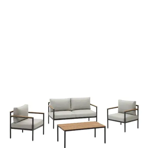 [J1600010JJ03] Aiguafreda set de sofa, sillones y mesa