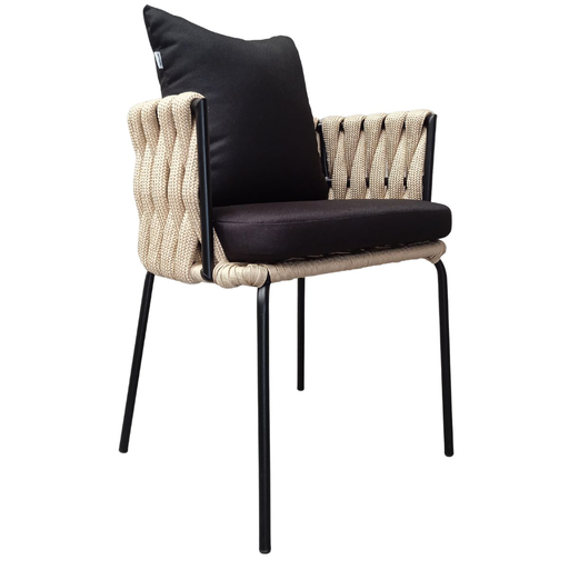 [VERACURRI3] Veracruz silla cuerda beige cojinería curri 