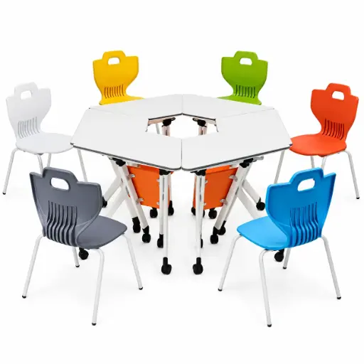 [62331PU] Escritorio IQ individual + Silla Legión 