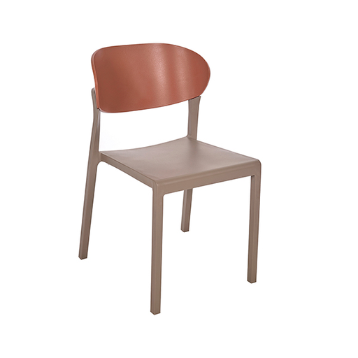 [62481SI] Stare silla taupe/terracota / MP