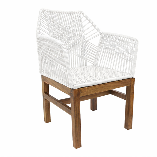 [53692SI] Mazunte silla blanca // Exterior techado