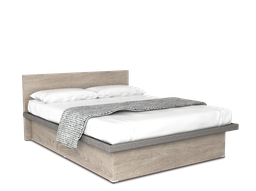 [COB-QS-AC] Cunert base de cama queen size con laminado de madera color acacia // MS