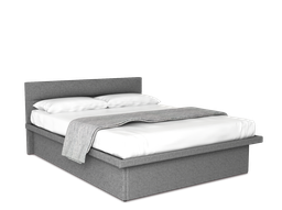 [COB-QS-GR] Cunert base de cama queen size con tapicería color gris // MS