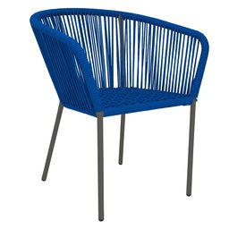 [53258SI] Ameca silla estructura grafito cuerda azul