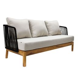 [50082SO] Oaxaca sofa cuerda negra tela loneta