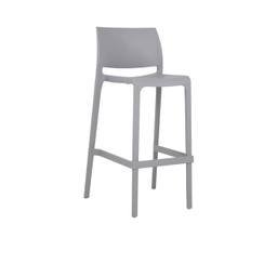 [7211BG8] Nane silla alta gris acero // MP