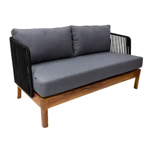 [50080SOT] Oaxaca love seat acero galvanizado, textilene y loneta // Exterior 100% 