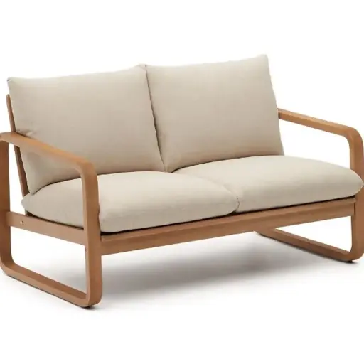 [J1400026JJ12T] Sacaleta love madera, textilene y cojinería loneta // Exterior 100% 