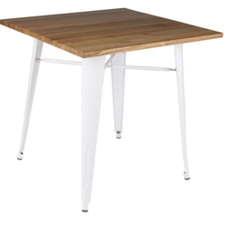 [59436ME] Tolix mesa de comedor blanca