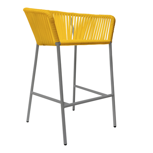 [CMX035M] Jalisco banco metal gris cuerda mango // Exterior techado