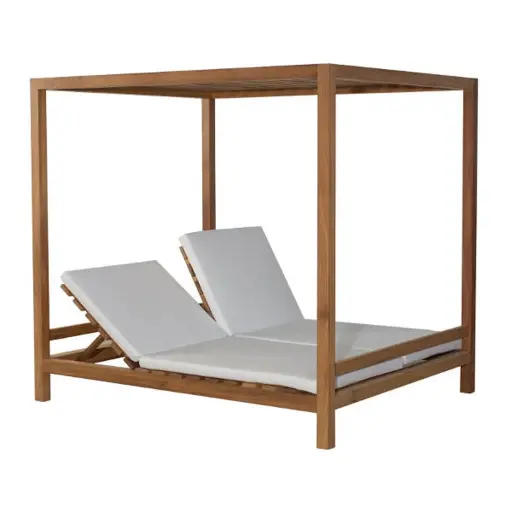 [BCL-M11A] Balinesa cama de dia madera de teka