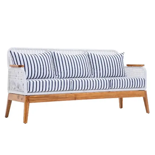 [53564SOPE] Puerto Dorado sofa cojinería sumbrella nautica // Exterior techado PEDIDO ESPECIAL min 4 pzs. 