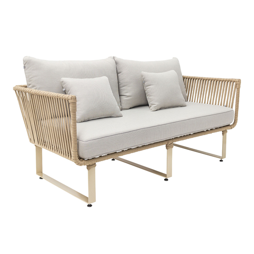 [5536CO] Vallarta love metal beige cuerda beige cojinería // Exterior techado