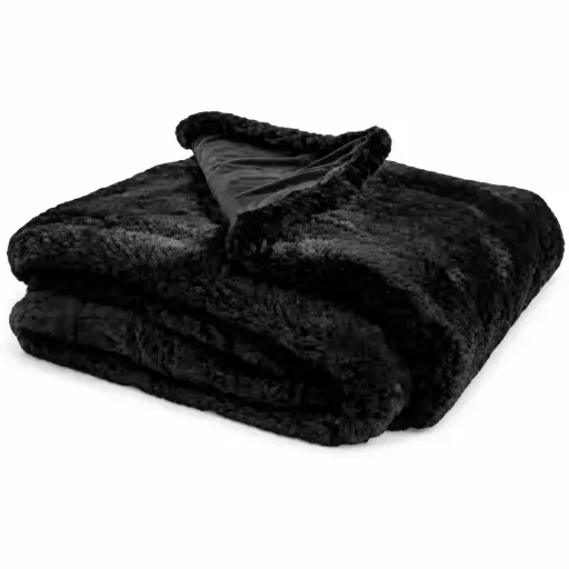 [A1000913] Gariland frazada negra o blanca // Outlet